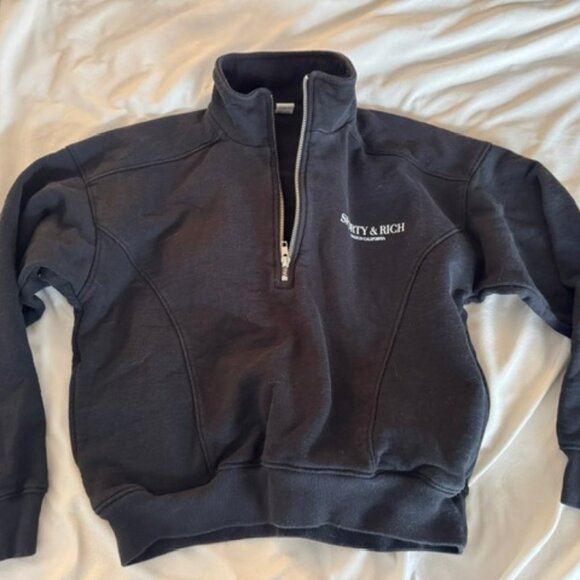 Sporty & Rich Mock Neck Sweatshirt XS - Picture 1 of 5